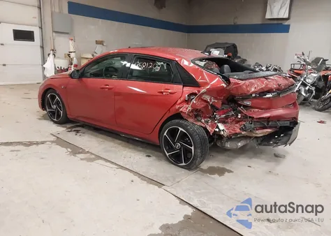 2022 Hyundai Elantra N Line z USA, uszkodzony, nr VIN KMHLR4AF5NU341841